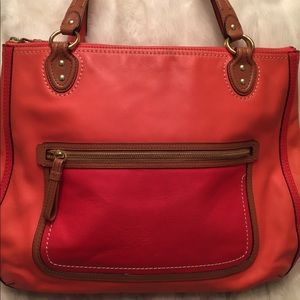 LARGE COACH Poppy Hattie Leather Tote